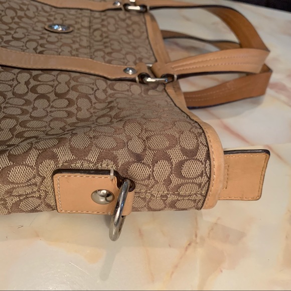 ♦️𝗦𝗢𝗟𝗗♦️ VTG coach large shoulder tote bag - Picture 5 of 16